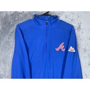 NWT Marmot Mens Harrier 1/2 Zip Atlanta Braves Coors Light Blue Pullover